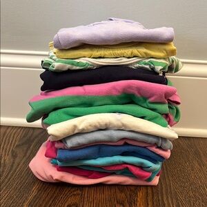 Bundle of 15 Ralph Lauren polos and tops